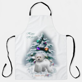 Bichon Frise kerstcadeautjes Schort