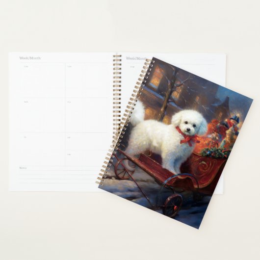 Bichon Frise Kerstfeest Seizoen Planner (Display)