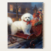 Bichon Frise Kerstfeest Seizoen Planner (Achterkant)