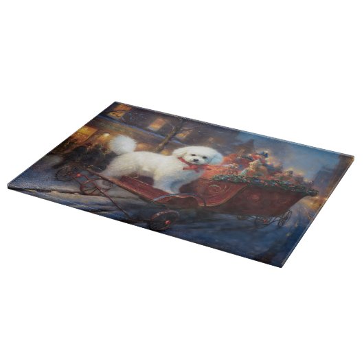 Bichon Frise Kerstfeest Seizoen Snijplank (Hoek)