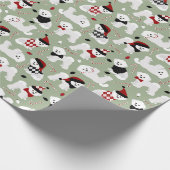 Bichon Frise-kerstgroenboek (Verpakking voor kerst Cadeaupapier (Hoek)
