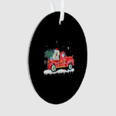 Bichon Frise kersthond kerstmis kerstmis Ornament (voorkant)