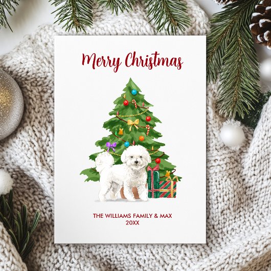 Bichon Frise kerstKaart