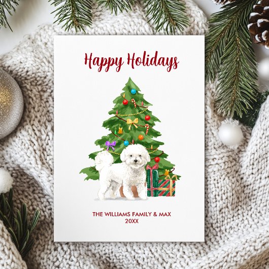 Bichon Frise Kerstkaart
