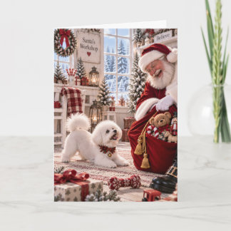Bichon Frise Kerstkaart | Sinterklaas & Bichon Kaart