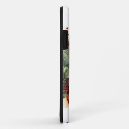 Bichon Frise Kerstkrans feestelijke pup Case-Mate iPhone Case (Achterkant/rechts)