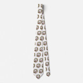 Bichon Frise Kerstkrans feestelijke pup Stropdas (Voorkant)