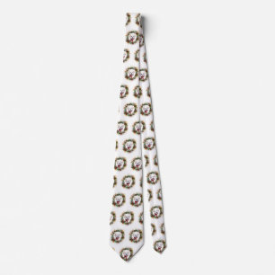 Bichon Frise Kerstkrans feestelijke pup Stropdas