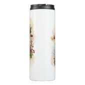 Bichon Frise Kerstkrans Festieve Pup Thermosbeker (Achterkant)