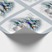 Bichon Frise Kerstmis Cadeaupapier (Hoek)