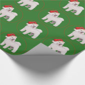 Bichon Frise Kerstmis Cadeaupapier (Hoek)