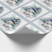 Bichon Frise Kerstmis Cadeaupapier (Hoek)