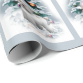 Bichon Frise Kerstmis Cadeaupapier (Rol Hoek)