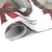 Bichon Frise Kerstmis Cadeaupapier (Rol Hoek)