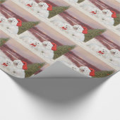 Bichon Frise Kerstmis Cadeaupapier (Hoek)
