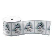 Bichon Frise Kerstmis Grosgrain Lint (Spoel)