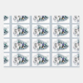 Bichon Frise Kerstmis Inpakpapier Vel (Voorkant)