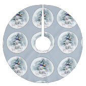 Bichon Frise Kerstmis Kerstboom Rok (Voorkant)