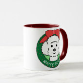 Bichon Frise Kerstmis Mok (Voorkant rechts)