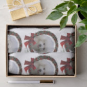Bichon Frise Kerstmis Tissuepapier (Geschenk)