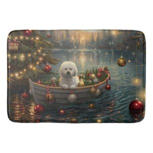 Bichon Frise kerstvakantie Badmat