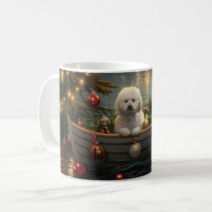 Bichon Frise kerstvakantie Koffiemok