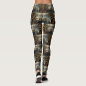 Bichon Frise kerstvakantie Leggings (Achterkant)