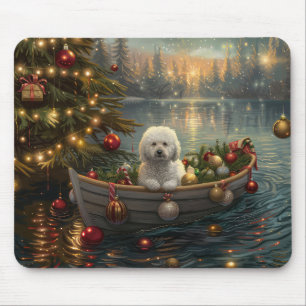 Bichon Frise kerstvakantie Muismat