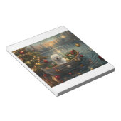 Bichon Frise kerstvakantie Notitieblok (Schuin)