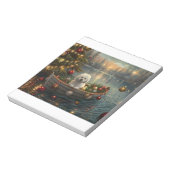 Bichon Frise kerstvakantie Notitieblok (Linkerzijde)