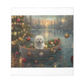 Bichon Frise kerstvakantie Notitieblok (Voorkant)