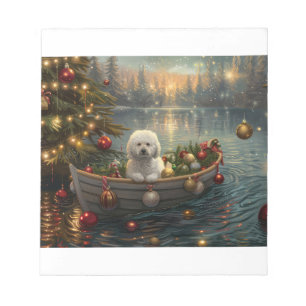 Bichon Frise kerstvakantie Notitieblok