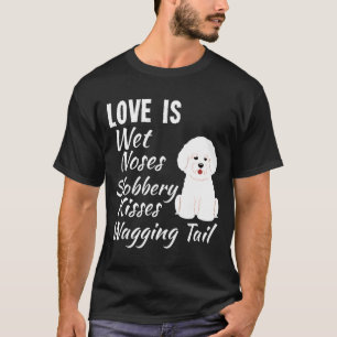 Bichon Frise Kleine witte hond Maltipoo Maltese Ha T-shirt