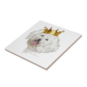 Bichon Frise Koning Tegeltje (Zijkant)