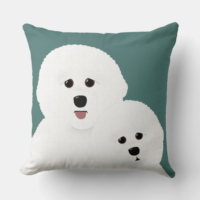 Bichon Frise Kussen (Voorkant)