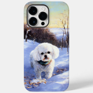 Bichon Frise Laat het sneeuwKerstmis Case-Mate iPhone 14 Pro Max Hoesje
