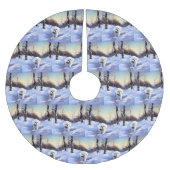 Bichon Frise Laat het sneeuwKerstmis Kerstboom Rok (Voorkant)