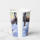 Bichon Frise Laat het sneeuwKerstmis Papieren Bekers (Rechts)