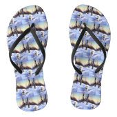 Bichon Frise Laat het sneeuwKerstmis Teenslippers (Voetbed)