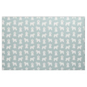 Bichon Frise lichtblauw Stof (Fat Quarter)
