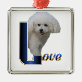 Bichon Frise Liefde Metalen Ornament