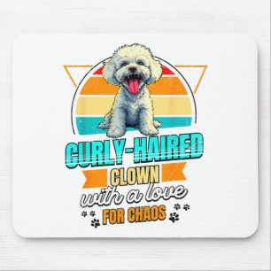 Bichon Frise-liefhebber Funny Bichon Frise Retro Muismat