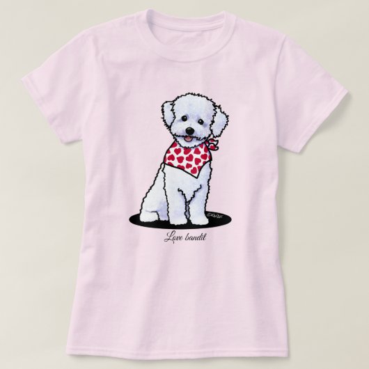 Bichon Frise Light T-Shirt (Design voorkant)