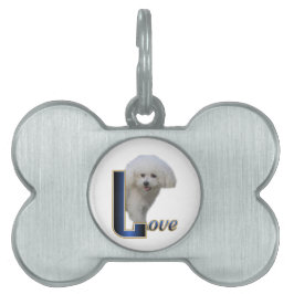 Bichon Frise Love Huisdieren Naamplaatje