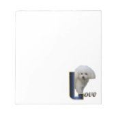 Bichon Frise Love Notitieblok (Voorkant)