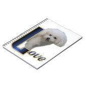 Bichon Frise Love Notitieboek (Linkerzijde)