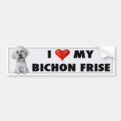 Bichon Frise Love Sticker (Voorkant)