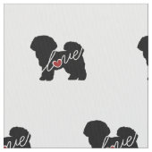 Bichon Frise Love Stof (Close Up)