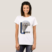 Bichon Frise Love T-shirt (Voorkant volledig)