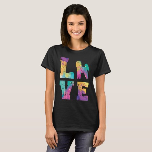 Bichon Frise Love T-shirt (Voorkant volledig)